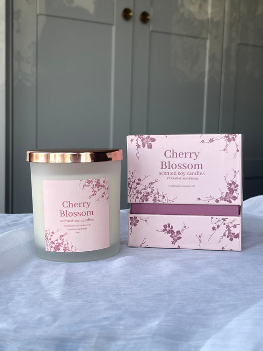 Cherry Blossom Candle Jar