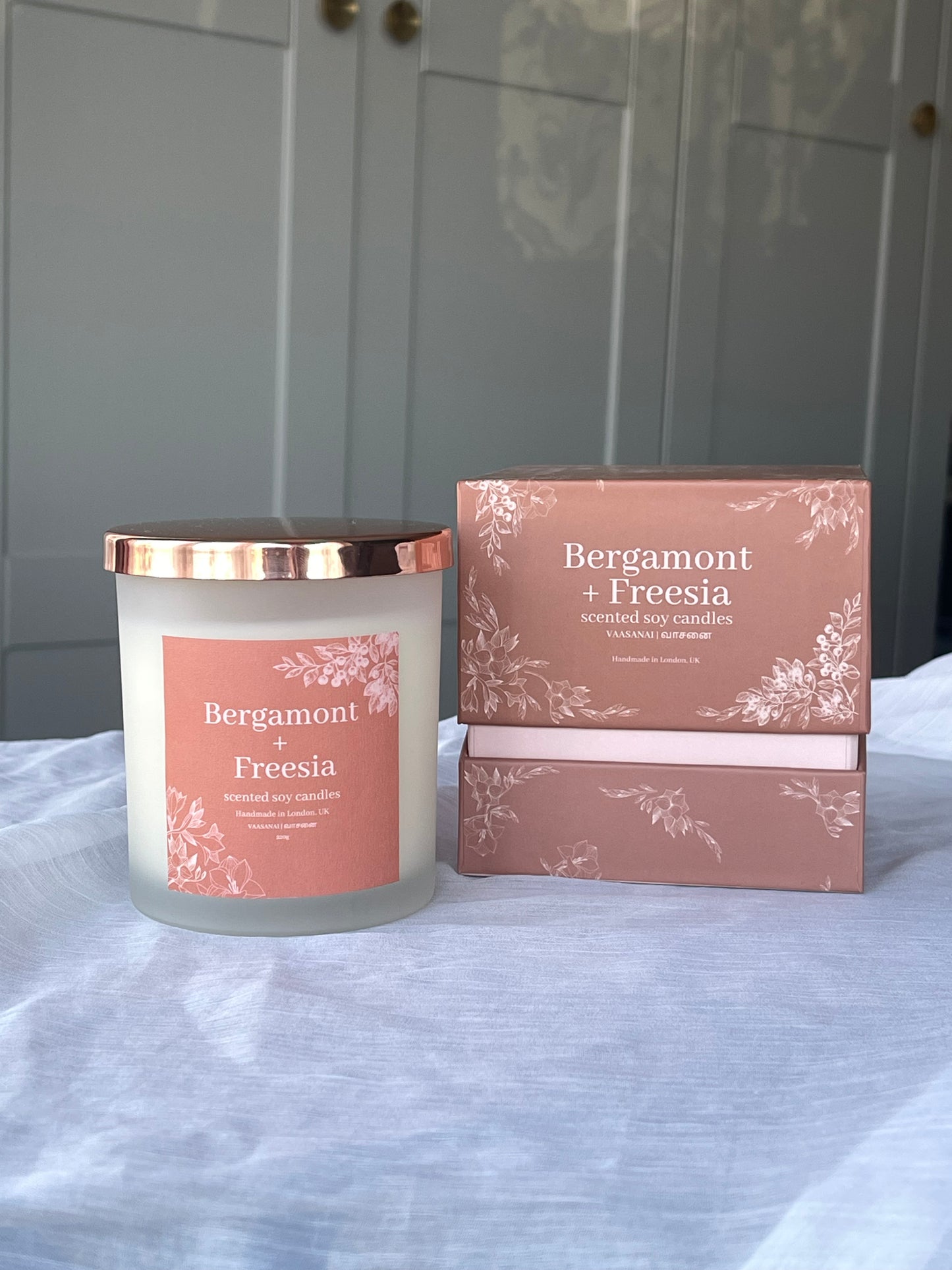 Bergamont + Freesia Candle Jar